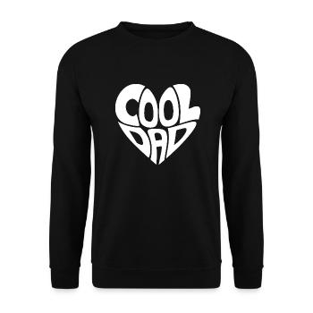 Cool Dad - Unisex Sweatshirt - black - Front - Alina (178cm) & Michal (187cm)