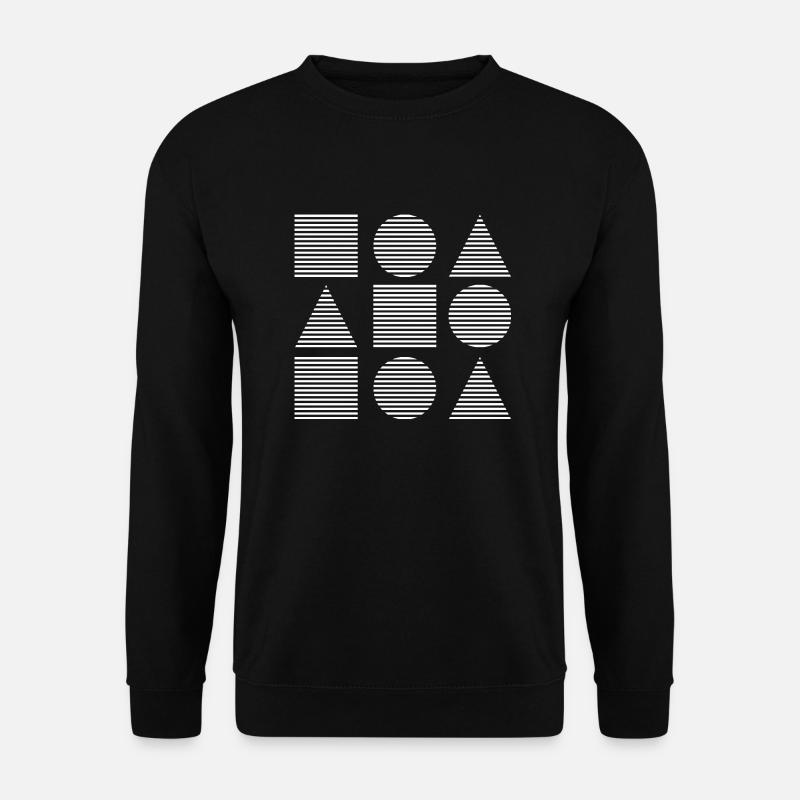 Geometrical shapes design - Unisex Sweatshirt - black