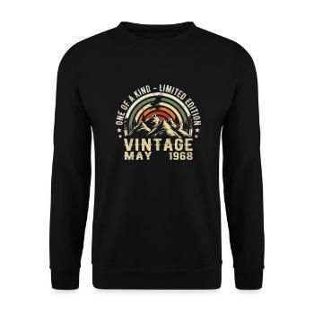 Mai 1968 - Mai 1968 - Unisex Pullover - Schwarz - Vorne - Alina (178cm) & Michal (187cm)