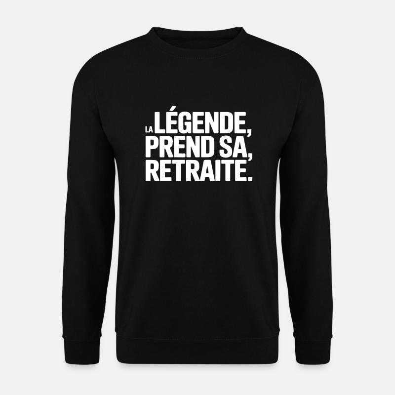 The legend retires - Unisex Sweatshirt - black