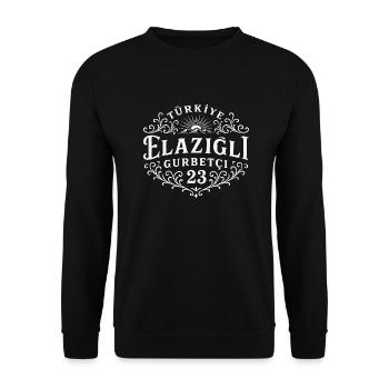 Elazig - Unisex Pullover - Schwarz - Vorne - Alina (178cm) & Michal (187cm)