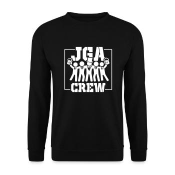 Jga Crew Junggesellenabschied Bräutigam - Unisex Pullover - Schwarz - Vorne - Alina (178cm) & Michal (187cm)