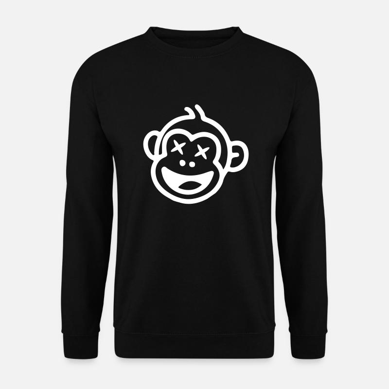 Affe Witzig - Unisex Pullover - Schwarz