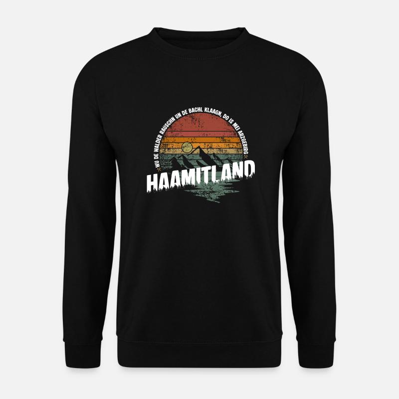 Heimatland Erzgebirge - Unisex Pullover - Schwarz