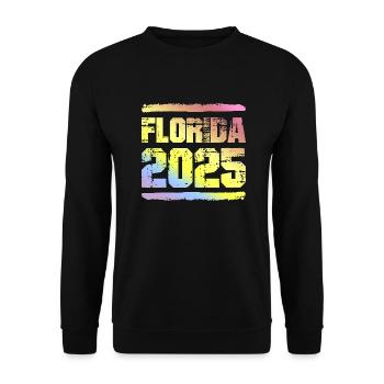 Floride 2025 Coloré - Sweat-shirt Unisexe - noir - Devant - Alina (178cm) & Michal (187cm)