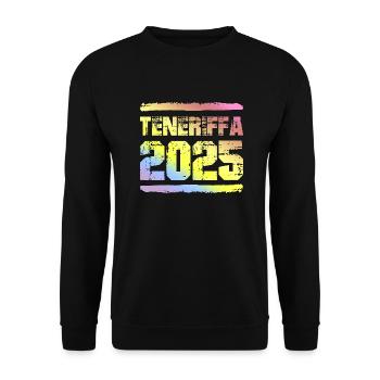 Teneriffa 2025 Bunt - Unisex Pullover - Schwarz - Vorne - Alina (178cm) & Michal (187cm)