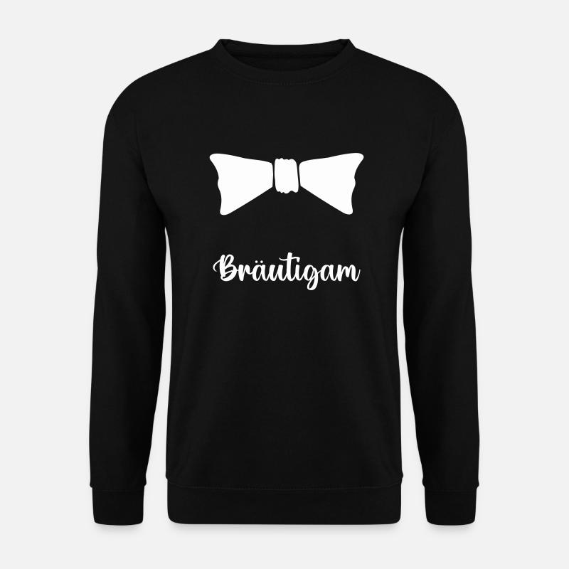 Bow Tie Groom - Unisex Sweatshirt - black