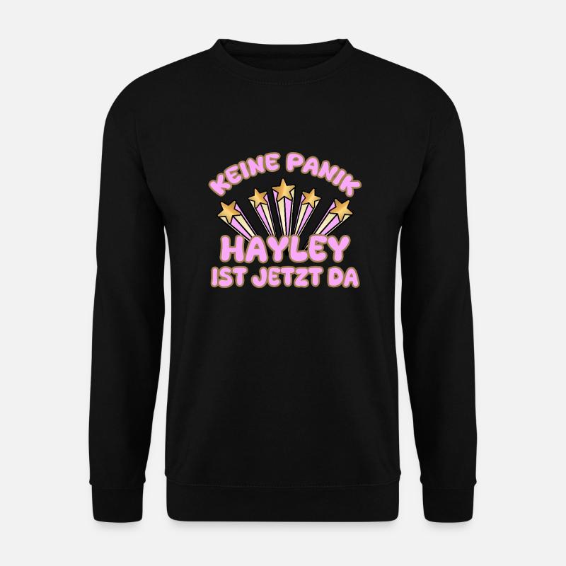Hayley as a woman's name - Unisex Sweatshirt - black
