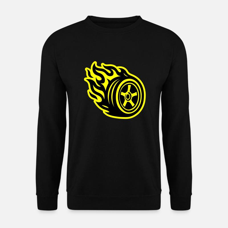 Tire Flame Car - Unisex Sweatshirt - black