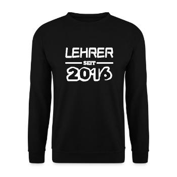 Lehrer 2016 - Unisex Pullover - Schwarz - Vorne - Alina (178cm) & Michal (187cm)
