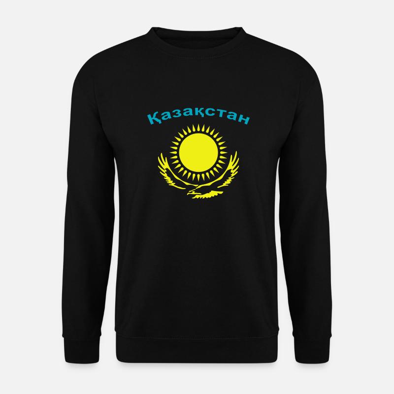 Kasachstan 2-farbig - Unisex Pullover - Schwarz
