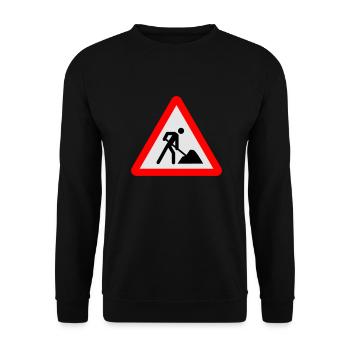 Baustelle - Unisex Pullover - Schwarz - Vorne - Alina (178cm) & Michal (187cm)