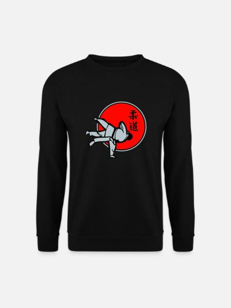 Judo dreifarbig - Unisex Pullover - Schwarz