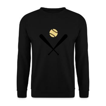 Baseball - Sweat-shirt Unisexe - noir - Devant - Alina (178cm) & Michal (187cm)