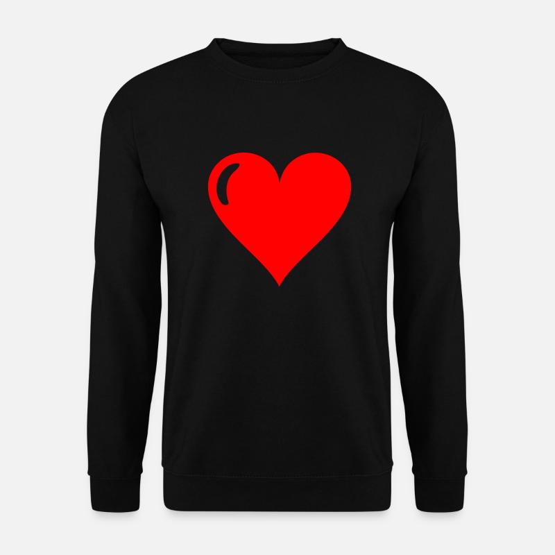 Herz - Unisex Pullover - Schwarz