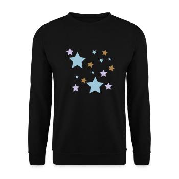 stars - Unisex Pullover - Schwarz - Vorne - Alina (178cm) & Michal (187cm)
