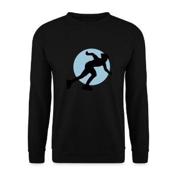 inliner_2c - Unisex Pullover - Schwarz - Vorne - Alina (178cm) & Michal (187cm)