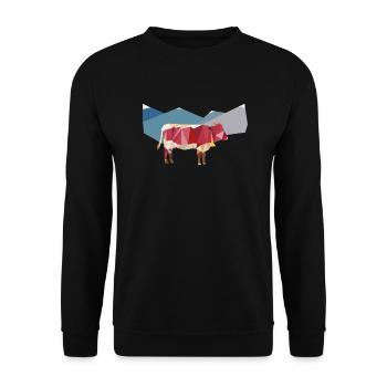 Pinzgauer ante alpes - Unisex Pullover - Schwarz - Vorne - Alina (178cm) & Michal (187cm)
