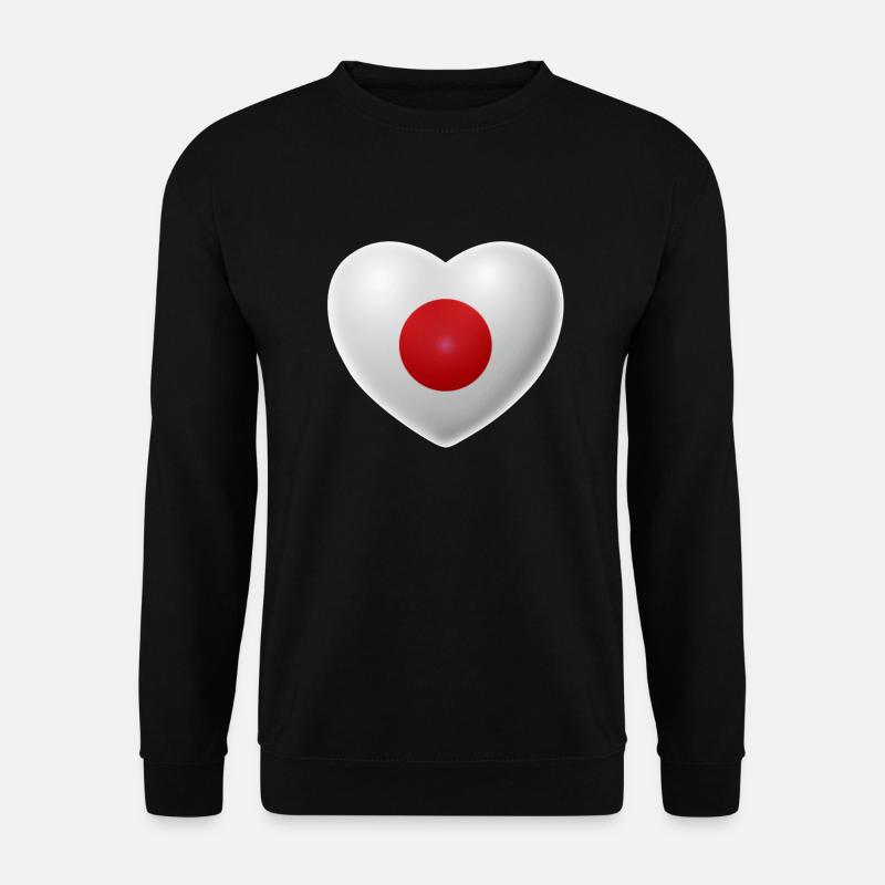 Heart (Japan / Nippon) - Unisex Sweatshirt - black