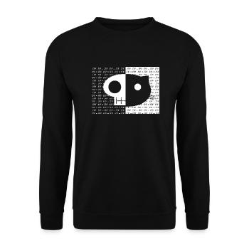 Schrodinger Cat - Unisex Sweatshirt - black - Front - Alina (178cm) & Michal (187cm)