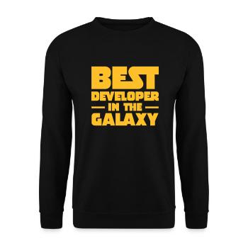 Best Developer In The Galaxy - Sweat-shirt Unisexe - noir - Devant - Alina (178cm) & Michal (187cm)