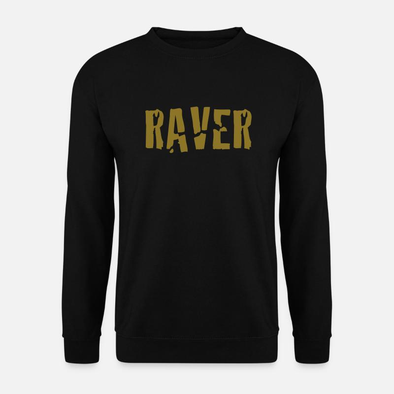 raver - Unisex Pullover - Schwarz