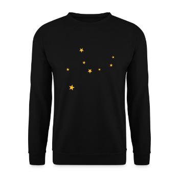 Virgo constellation - Unisex Sweatshirt - black - Front - Alina (178cm) & Michal (187cm)