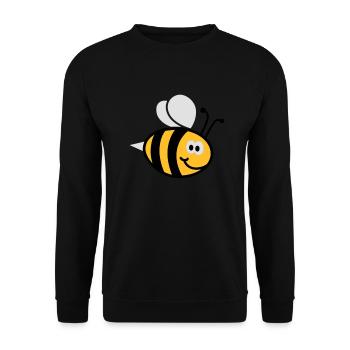 Bienchen 3C - Unisex Pullover - Schwarz - Vorne - Alina (178cm) & Michal (187cm)