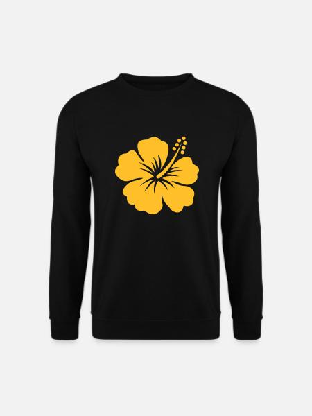hibiscus tahiti - Sweat-shirt Unisexe - noir
