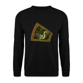 Gans - Unisex Pullover - Schwarz - Vorne - Alina (178cm) & Michal (187cm)