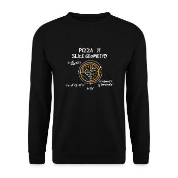 Pizza Mathe - Unisex Pullover - Schwarz - Vorne - Alina (178cm) & Michal (187cm)