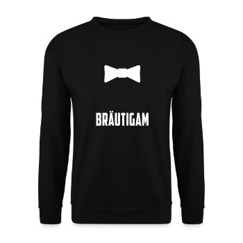 Groom - bachelor party - Unisex Sweatshirt - black - Front - Alina (178cm) & Michal (187cm)