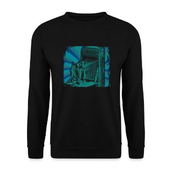 Caméra vintage - Sweat-shirt Unisexe - noir - Devant - Alina (178cm) & Michal (187cm)