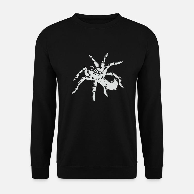 Vogelspinne Spinne weiss - Unisex Pullover - Schwarz
