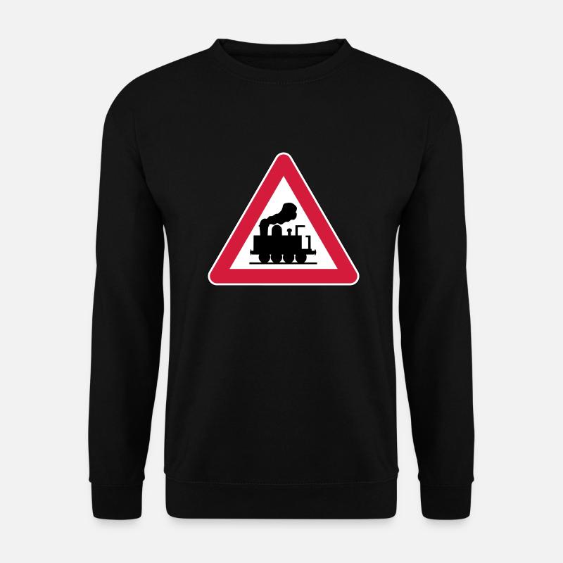 Caution Railway - Unisex Sweatshirt - black