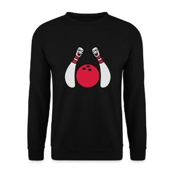 2 Cheeky Comic Bowling Pins - Sweat-shirt Unisexe - noir - Devant - Alina (178cm) & Michal (187cm)