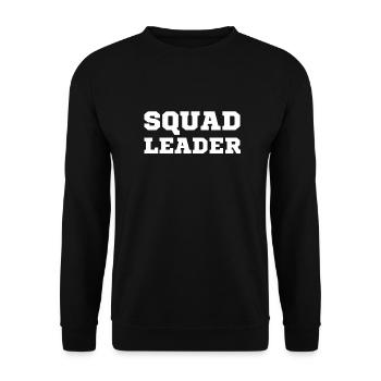Squad Leader - Unisex Pullover - Schwarz - Vorne - Alina (178cm) & Michal (187cm)