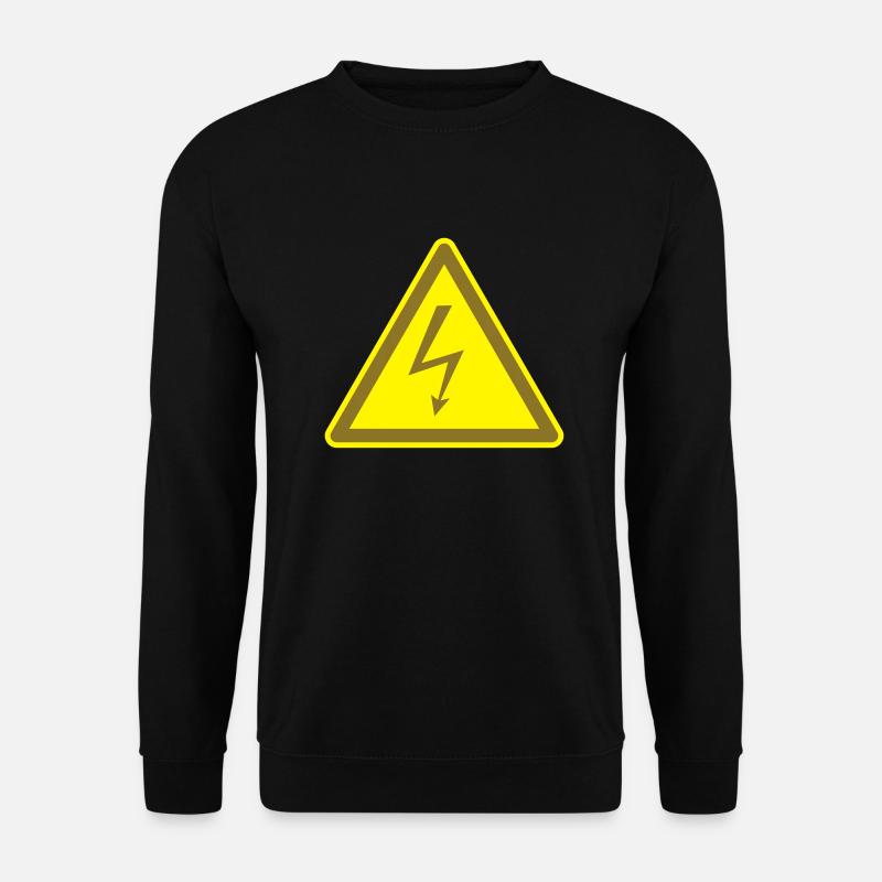 Vorsicht Hochspannung - Unisex Pullover - Schwarz