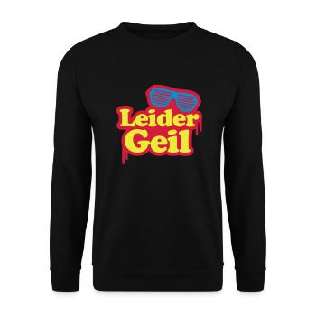 Leider Geil - Mallorca - Unisex Pullover - Schwarz - Vorne - Alina (178cm) & Michal (187cm)