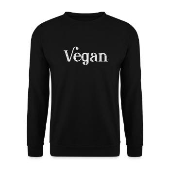 VEGAN - Végétalienne - végétalienne - amour des animaux - Sweat-shirt Unisexe - noir - Devant - Alina (178cm) & Michal (187cm)