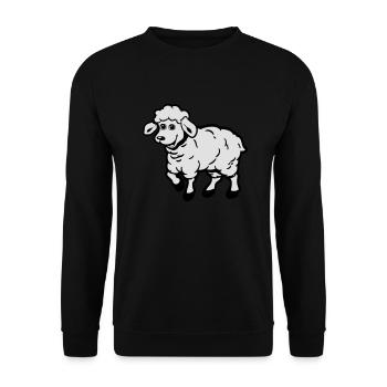 Moutons mignons - Sweat-shirt Unisexe - noir - Devant - Alina (178cm) & Michal (187cm)