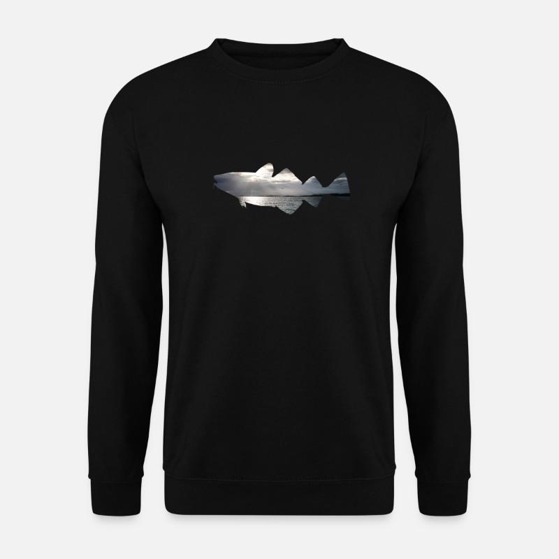 Dorsch Angeln Norwegen - Unisex Pullover - Schwarz
