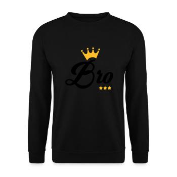 Frère Frangin Frere Naissance Bébé Frérot - Sweat-shirt Unisexe - noir - Devant - Alina (178cm) & Michal (187cm)