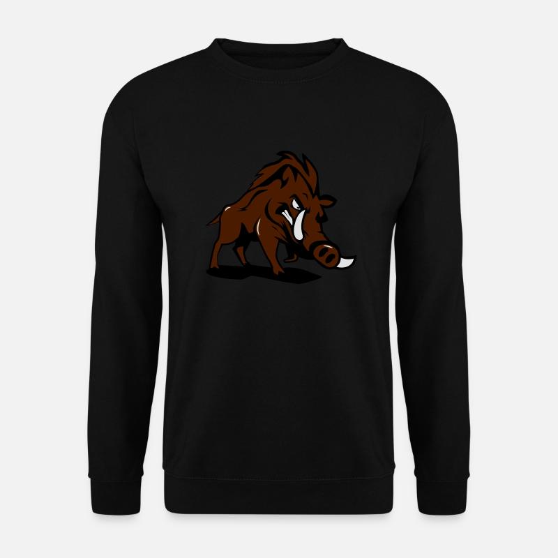 Wild boar dangerous - Unisex Sweatshirt - black