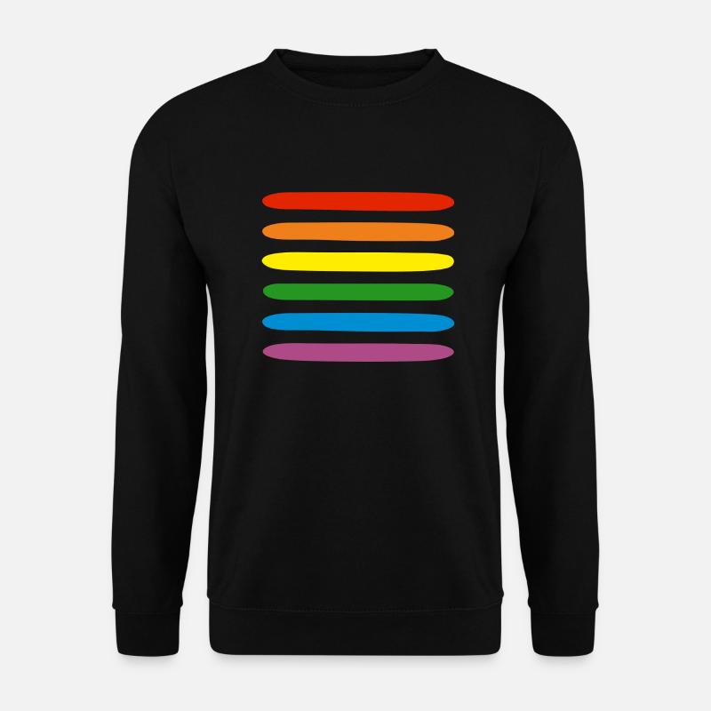 Regenbogen - Unisex Pullover - Schwarz