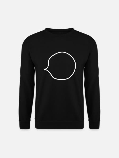 transparent empty speech bubble (for own text) - Unisex Sweatshirt - black