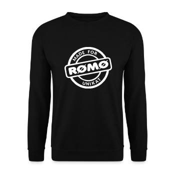 made for roemoe w - Unisex Sweatshirt - black - Front - Alina (178cm) & Michal (187cm)