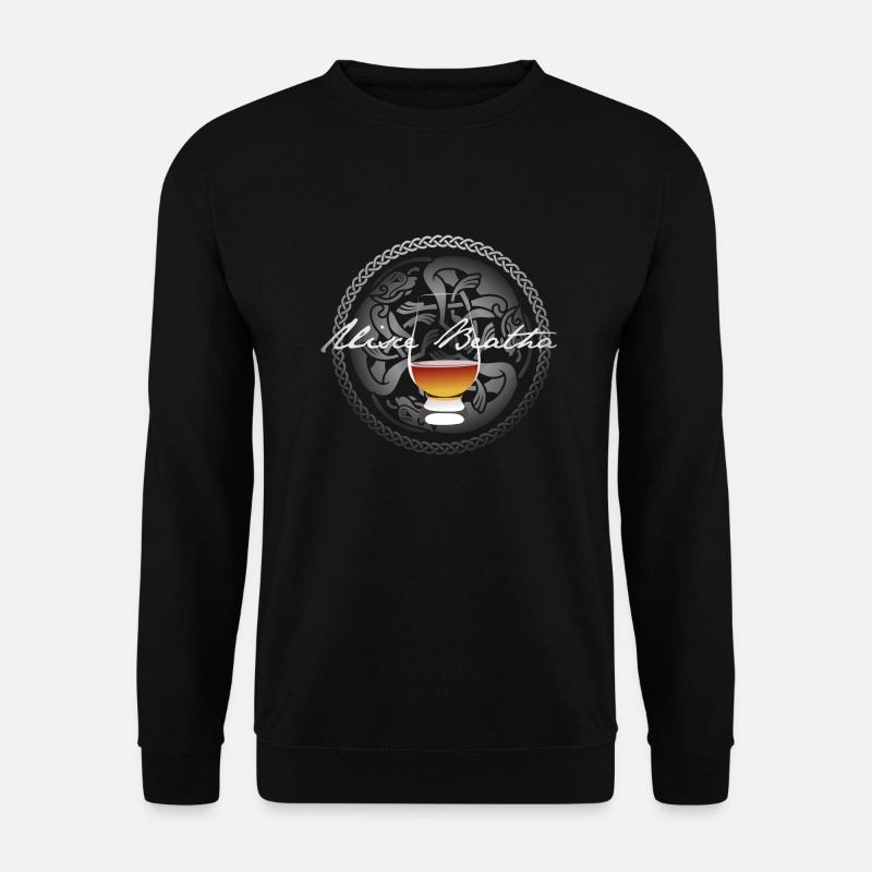 Whisky T-Shirt Uisce Beatha - Unisex Sweatshirt - black
