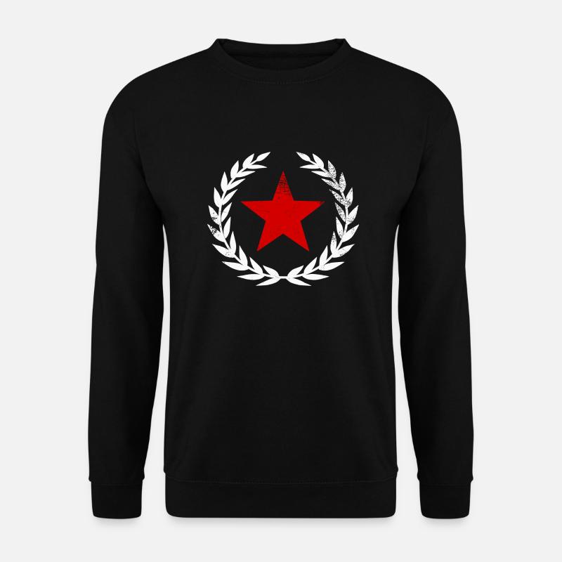 Roter Stern - Unisex Pullover - Schwarz