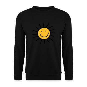 Sonne - Unisex Pullover - Schwarz - Vorne - Alina (178cm) & Michal (187cm)